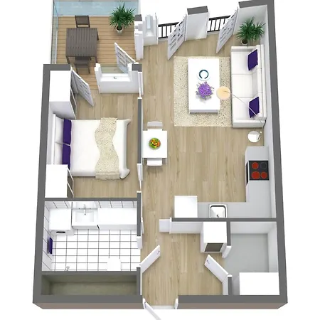 Apartman Seafront Luxury In *